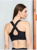Resim LizzSpor Kadın Siyah Toparlayıcı Büstiyer 