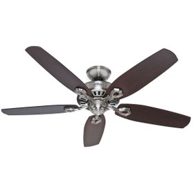 Resim Hunter Fan Builders Elite Fırçalanmış Nikel - 132 Cm. Tavan Vantilatörü 