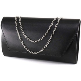 Resim Keeba Siyah Abiye Çanta. Siyah Kadın Abiye Çanta. Abiye Siyah Kumaş Davet Gece Portföy Clutch Çanta 