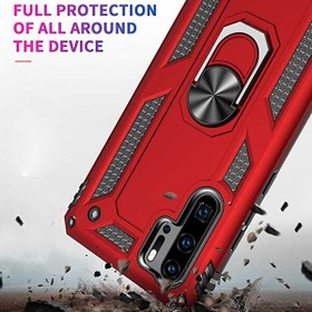 Resim Samsung Galaxy S10 Plus Vega Yüzüklü Tank Kapak Kılıf Siyah 
