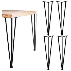 Resim Metal Profil Boru Ayak Yemek Çalışma Masası Dresuar Ayağı 70 Cm 