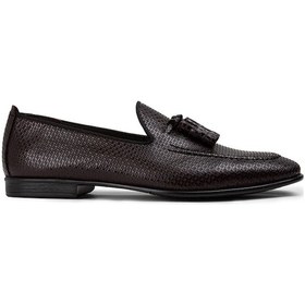 Resim Deery Hakiki Deri Bordo Püsküllü Erkek Loafer - 01701mbrdc05 Bordo 