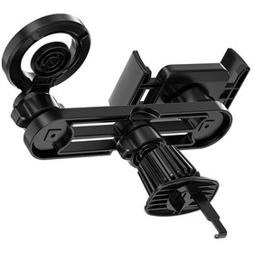Resim Wiwu Wi-ch060 Gentleman Serisi 360 Derece Dönebilen 2in1 Araç Telefon Tutucu Siyah Siyah 