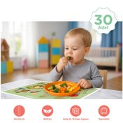 Resim Minimono Bebekler İçin Tek Kullanımlık Beslenme Örtüsü- 30'lu Paket - Yeşil - Yeşil / Standart 