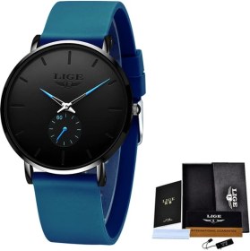 Resim Hanyang Tüm Mavi Lıge Yeni Moda Erkek Saatler Top Marka Lüks Spor Su Geçirmez Basit Ultra-Ince Saatler Erkekler Kuvars Saat Relogio Masculino + Kutu (Yurt Dışından) 