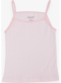 Resim Breeze Kız Çocuk Atlet & Slip Takım Jakarlı 3-11 Yaş, Pembe-pembe Pembe 