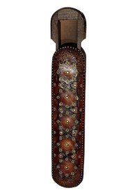 Resim Deri El İşlemesi Kalem Kutusu 30 X 7 Cm Renkli 