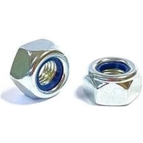 Resim Akdeniz M10 1,25 Dın 985 6.cl Fiberli Galvanizli Somun 20 Adet. 