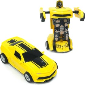 Resim Can Işıklı ve Sesli Robota Dönüşen Araba 