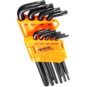 Resim Rico Torx Allen Anahtar Uzun Boy 9 Parça 