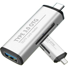 Resim Then Tech 2 In 1 Type-C Girişli Kart Okuyucu Kamera Telefon Pc Uyumlu Kolay Taşınabilir Kart Okuyucu 