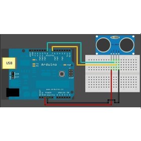 Resim Robodukkan-Hc-Sr04 Ultrasonik Mesafe Sensörü 