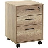 Resim Adore Mobilya Newyork Kilitli Çekmeceli Keson-Açık Ceviz(Tori) 45x63x51 CM (GxYxD) 