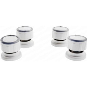 Resim Ankastre Ocak & Fırın Beyaz Düğme Seti 