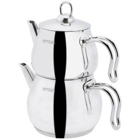 Resim Emsan Lina Midi Çaydanlık Takımı Inox 1 - 1.6 Lt 