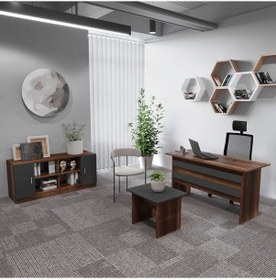 Resim Robinhome Robin Home Verona Abf Ofis Büro Seti Çalışma Masası Takımı Barok- 