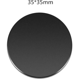 Resim GongtuShop 1 Adet Siyah 35X35 Tarzı 5 Adet Metal Plaka Etiket Disk Demir Levha Mıknatıs Cep Telefonu Tutucu Için Manyetik Araç Telefonu Standı Sahipleri Mıknatıs Değil (Yurt Dışından) 