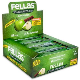 Resim FELLAS Elmalı ve Tarçınlı Vitamin & Meyve Bar 35g X 12 