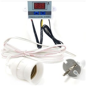 Resim Dijital Isı Termostatı 220 V 1500 W Hazır Fişli Kablolu Set XH-W3001 