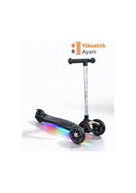 Resim Tois LED Işıklı Lumi Scooter – Direksiyondan Yön Verilebilen, Yükseklik Ayarlı 3 Tekerlekli Çocuk Scooter turuncu 
