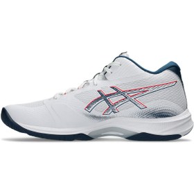 Resim Asics NETBURNER BALLISTIC FF MT 4 Erkek White/Bluebell Voleybol Ayakkabısı 1051A090-101 