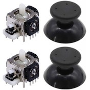 Resim Xbox 360 Analog Motor Topuz Tamir Seti 2 2 Siyah Xbox 360 Kol Tamiri Yedek Parça 