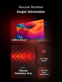 Resim Rampage Crimson 27' 200hz 0.5ms Fast Ips Full Hd Freesync/g-sync Pc Gaming Monitör 