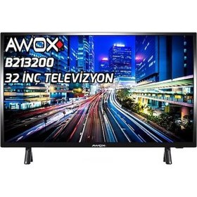 Resim AWOX B213200, 32" 82cm, HD Ready, Dahili Uydu Alıcılı, Led Televizyon 