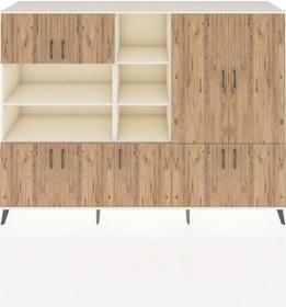 Resim Hyperion Dolap 14 Raflı 9 Kapaklı 220x44x163 Aytaşı-çam/aytaşı Atlas Çam/aytası - Aytası 