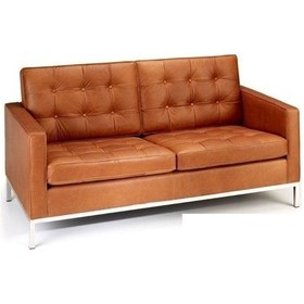 Resim Koltukstilim Atlas Deri Ikili Ofis Koltuğu Bekleme Koltuğu Kahverengi 