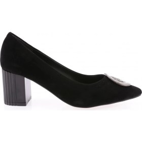 Resim DGN K112 Kadın Sıvrı Burun Taslı Tokalı Topuklu Ayakkabı 