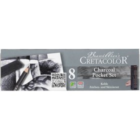 Resim Cretacolor Charcoal Pocket Set 8 Parça 