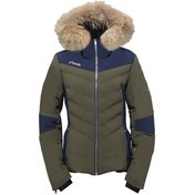Resim Phenix Kadın Kayak Montu Chloe Hybrid Down with Real Fur Yeşil 