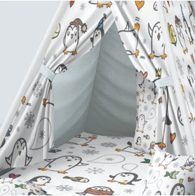 Resim instababyrooms Çocuk Oyun Çadırı Penguen Dijital Baskılı 
