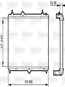 Resim Valeo 735371 Su Radyatoru ( Peugeot: 508 1.6vti 1.6thp 1.6hdi 10-/ Citroen: C5 Iıı 1330x2 (wc225997) 