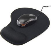 Resim Aıd Bilek Destekli Mouse Pad - Kaydırmaz Mousepad Siyah Lacivert 
