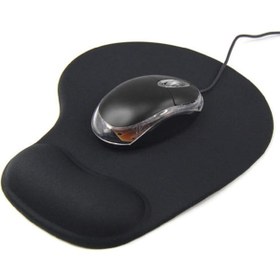 Resim Aıd Bilek Destekli Mouse Pad - Kaydırmaz Mousepad Siyah Lacivert 
