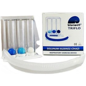 Resim Bluewell 3 Top Solunum Egzersiz Cihazı Triflo 