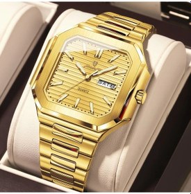 Resim Fochsia Poedagar Erkekler İçin Şık Ve Çok Yönlü Suya Dayanıklı Kuvars Saat 672 Altın Renk Diğer 