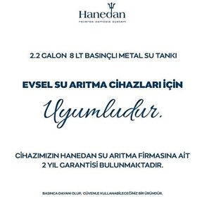 Resim Su Arıtma Cihazı Için 2.2 Galon (8 Litre) Metal Genleşme Tankı 450582621 