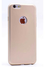 Resim Apple iPhone 4s Uyumlu Kılıf Premier Silikon Kapak Gold 