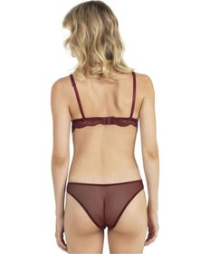 Resim Fabony Bayan Dantelli Bralet Sütyen Külot Takımı 4240 Bordo 