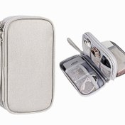 Resim 1 adet Taşınabilir Çok Katmanlı Seyahat Kablosu Düzenleyici Çanta - Şarj Cihazları, Güç Sürücüler, Sert Diskler, USB Sürücüler, Kulaklık ve Veri Kablosu için Dayanıklı Polyester Dijital Aksesuar Depolama Kutusu, Şarj Cihazı Depolama Çantası 