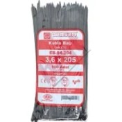 Resim Kablo Bağı Cırt Kelepçe 3.6X205 mm Siyah 100 Adet Fiyatıdır 