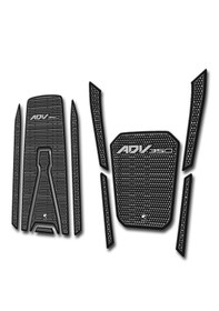 Resim Honda Adv350 Tankpad Seti Karbon Mavi Gri 