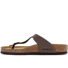 Resim Birkenstock Erkek Kahverengi Gizeh Parmak Arası Terlik - Kahverengi / 4 