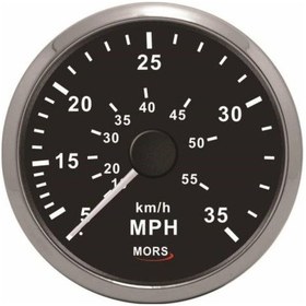 Resim Sürat Göstergesi Siyah 35mph 12-24v 100mm 