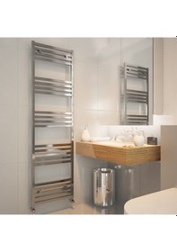 Resim Carisa Fame Alüminyum Havlupan Modern Tasarım Parlak Eloksal 174x50 Cm 