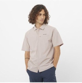 Resim Salomon Xplration Ss Shirt M Erkek Gömlek-29653 Krem 