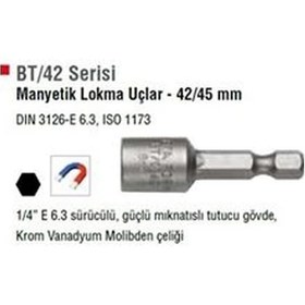 Resim Cetaform Bt1045 Manyetik Mıknatıslı Bits Somun Lokma Adaptö 10x45 